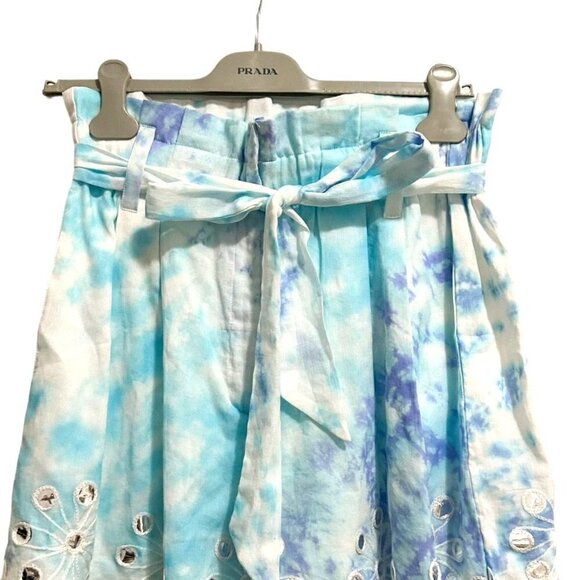 New with tag, Juliet Dunn Mirror-Detailed Tie-Dyed Cotton Shorts Size 2 (US 6/8) - Picture 6 of 15